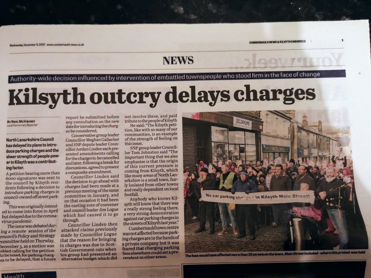 2. Kilsyth doesn't have parking problems. Issue is dwindling footfall. Street with a rich social/economic history. A mining town. Steeped in pride. The street is important for businesses and those it serves. But more than that, it's a focal point for people and action.