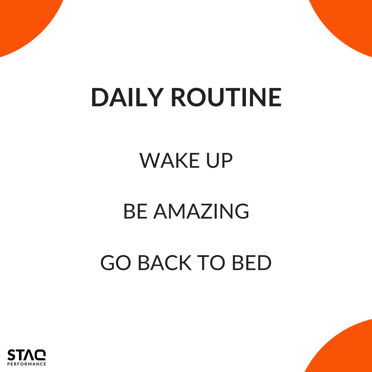 PerformanceStaq's tweet image. 3 quick and easy daily routines that can significantly improve your life. 
​
​Want to pick up some good habits?
​
The best approach is to start small.
​
​#staqyourlife
