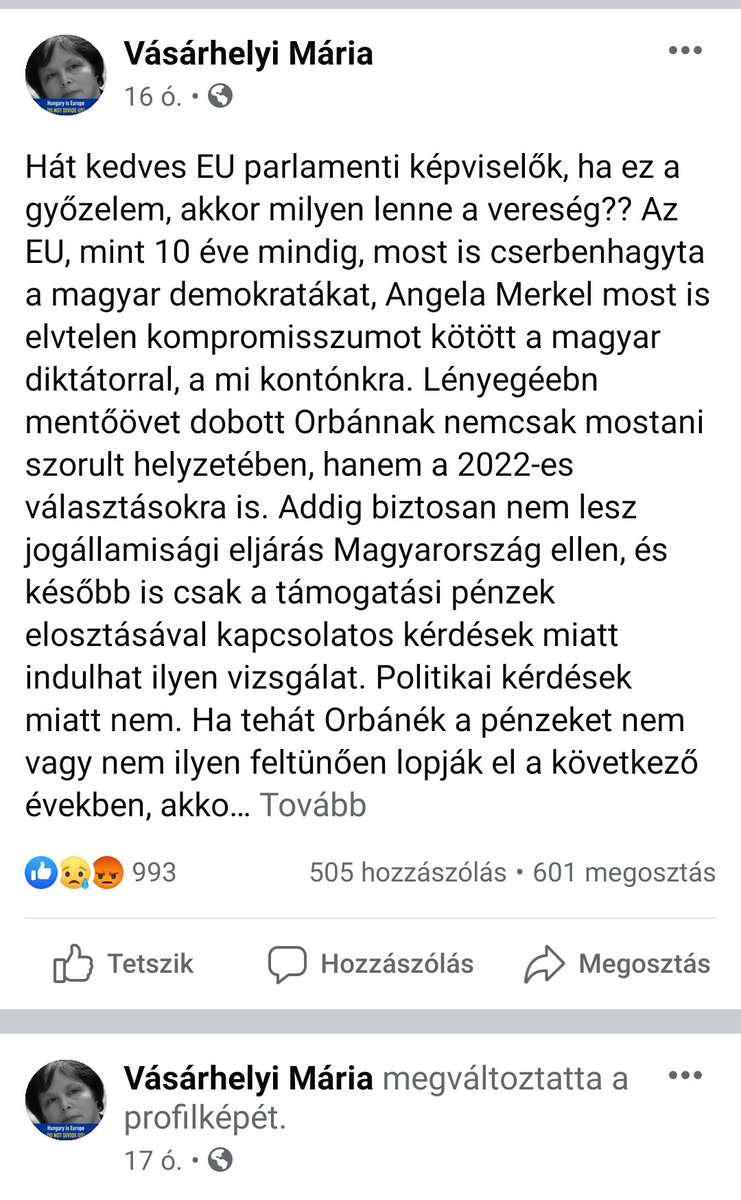 FrankyEUROPE's tweet photo. Ez nekem jó hír,ha Mária ilyen feldúlt.😘
#ruleofflow #jogállamiság
#hungarienopposite
#brusszel #euparlament

#vásárhelyimária
https://t.co/FOKZhTGebH https://t.co/GzrsHjMpBa