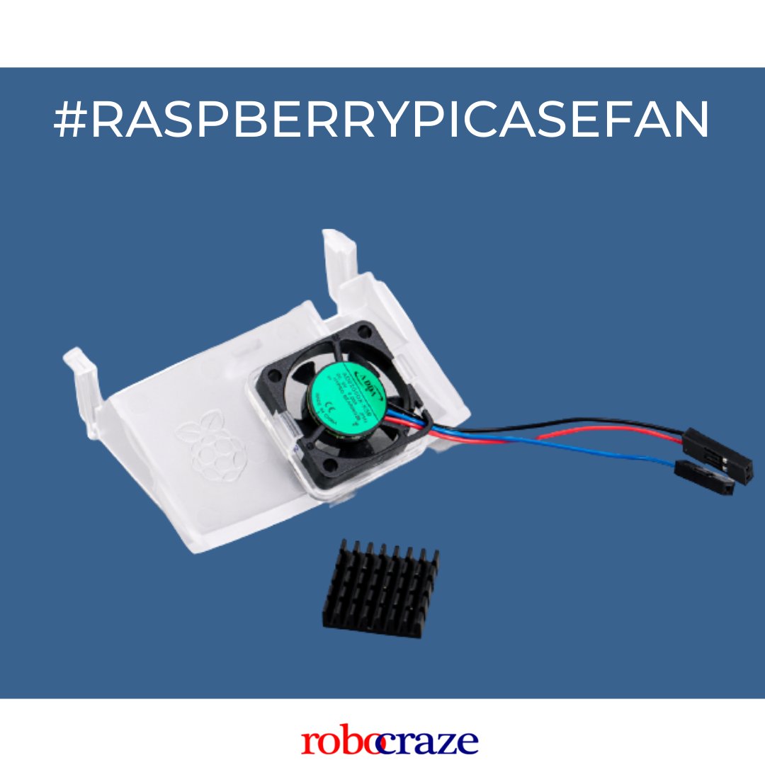 robocraze's tweet image. This is the officially fan case from Raspberry Pi compatible with Raspberry Pi 4. It is a temperature-controlled fan and can deliver upto 1.4 CFM of airflow.
.
.
#robocraze #IOTA #Trending #RaspberryPi #Engineering #Technicity #ThursdayMotivation #science #scifi