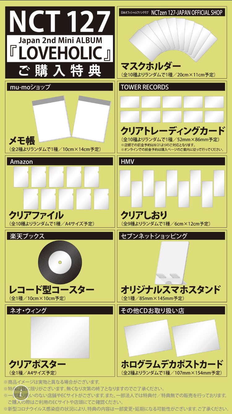 NCT テディベア　loveholic ラブホリ NCT 127 LOVEHOLIC Special teddybear set CD pin badge paper