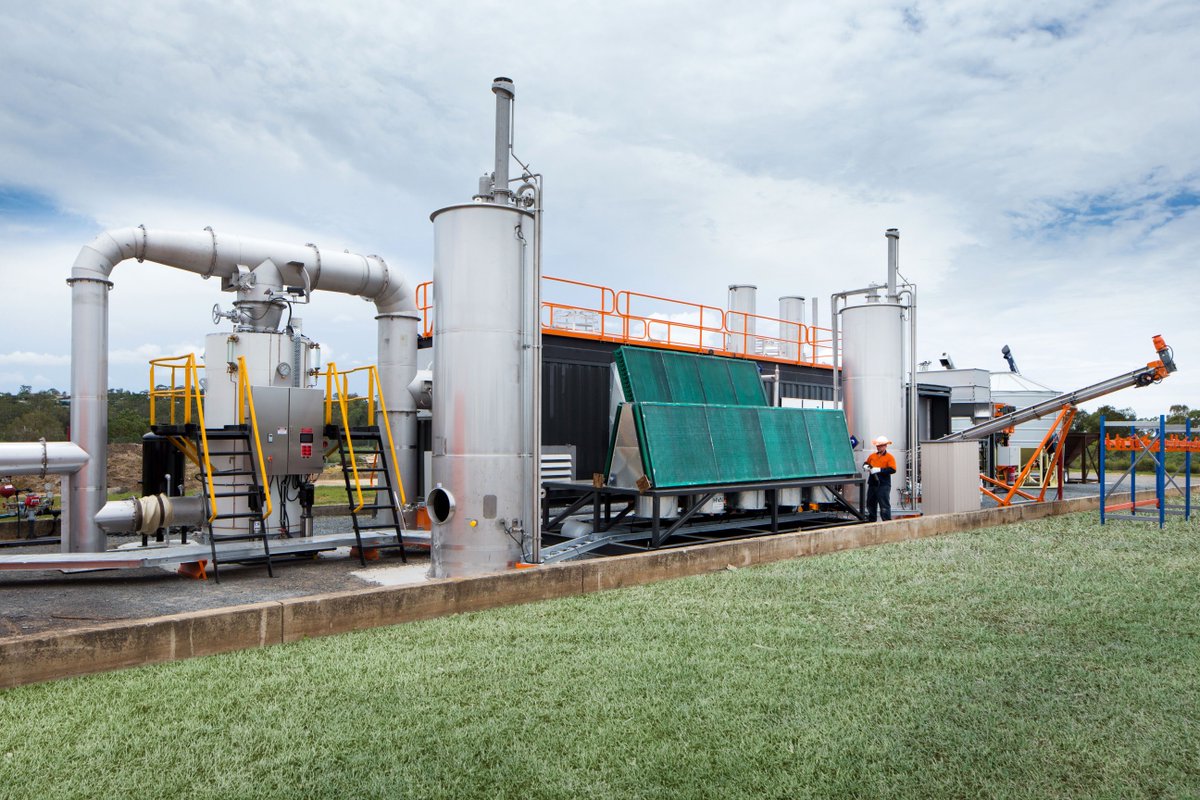 We are proud to be behind Pyrocal as they pioneer an Australian first; successfully turning biosolids into renewable energy and a sustainable biochar product. Pictured is the demonstration unit, with the full system to be built in 2021.

#WagnerCorporation #Pyrocal