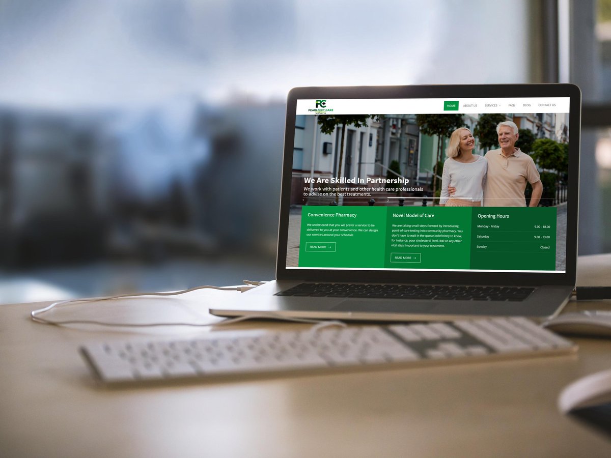 #WillappsWeb Project Highlight.

Client: Pearlfect Care Pharmacy
Sector: Health 
Domain: pearlfectcarepharmacy.co.uk 

Project scope:
- Domain name,
- Design and development,
- Hosting,
- SSL certificate,
- Emails,
- Social media setup.

#Willapps #WillappsWeb #Willapps2020