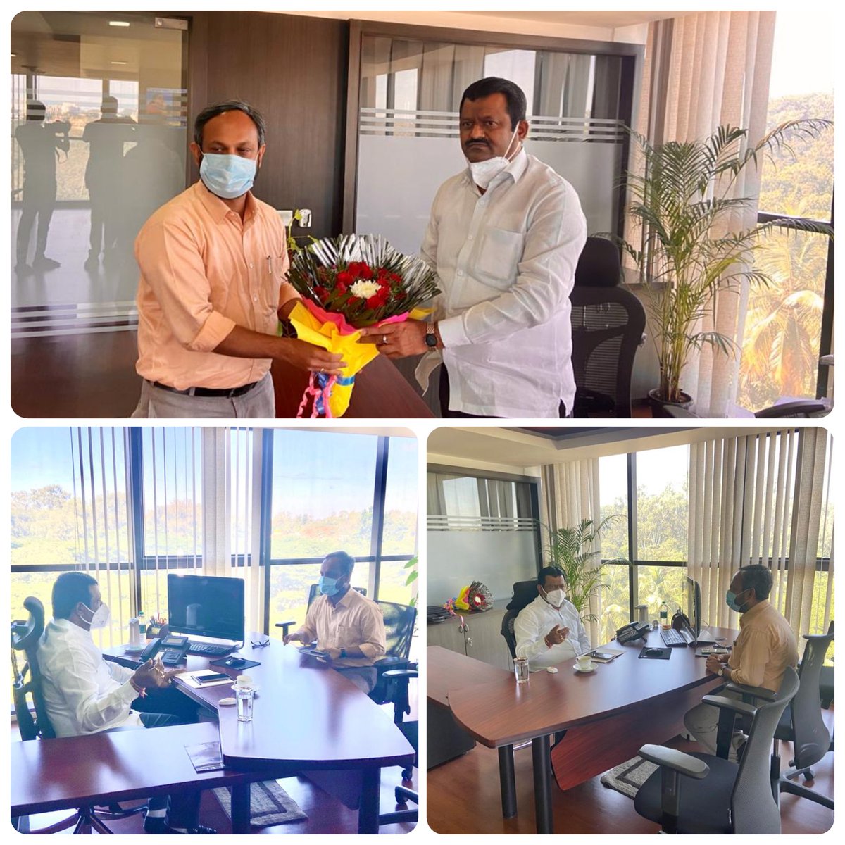 munenakoppa_mla's tweet image. ಬೆಂಗಳೂರಿನಲ್ಲಿ ಇಂದು KUIDFC ನೂತನ  ವ್ಯವಸ್ಥಾಪಕ ನಿರ್ದೇಶಕರಾಗಿ ನಿಯೋಜನೆಗೊಂಡ ಶ್ರೀ ಎಂ.ಟಿ.ರೇಜು ಅವರು ನನ್ನನ್ನು ಭೇಟಿಯಾಗಿ ಅಭಿನಂದಿಸಿದರು. ನಂತರ ನೂತನ ವ್ಯವಸ್ಥಾಪಕ ನಿರ್ದೇಶಕರೊಂದಿಗೆ KUIDFC ವತಿಯಿಂದ ಕೈಗೊಳ್ಳಬಹುದಾದ ವಿವಿಧ ಅಭಿವೃದ್ಧಿ ಯೋಜನೆಗಳ ಕುರಿತು ಚರ್ಚಿಸಲಾಯಿತು.

@Bengaluru
#KUIDFC