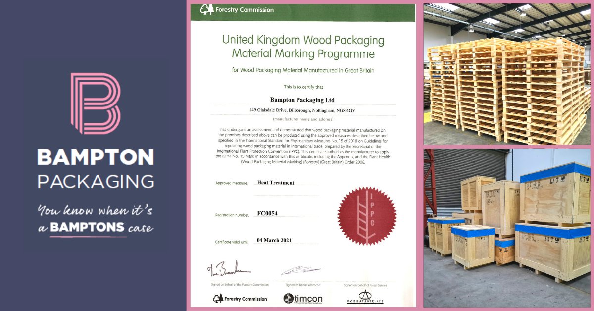 Bampton Packaging Limited is a long standing packaging company. We specialise in high-spec, heavy duty, quality bespoke packaging and get complimented often on the quality and service we provide to all customers.

All timber we supply is ISPM15 compliant/heat treated. 
#Packaging