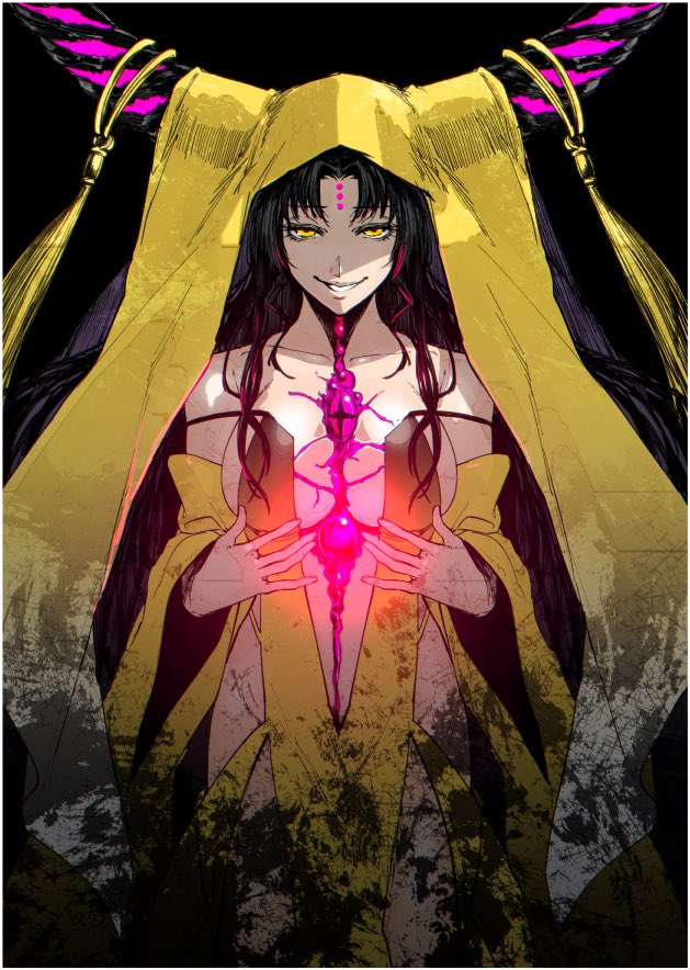 ❝Quite the delectable lot~. I have returned from my untimely disappearance to cater to your 'needs'. Come, join me in my embrace; channel your love unto me, I shall be your undisputed salvation. ♥︎❞