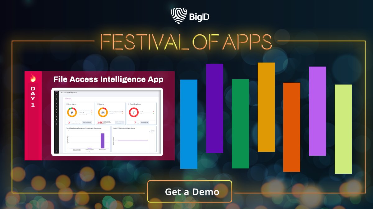 #BigID lights the path to #DataIntelligence this holiday season with the #FestivalofApps! Learn how to illuminate your overexposed data — from shared folders to S3 buckets — with the BigID File Access Intelligence #App. Get more value from your #Data >> bigid.co/3kOBn6V