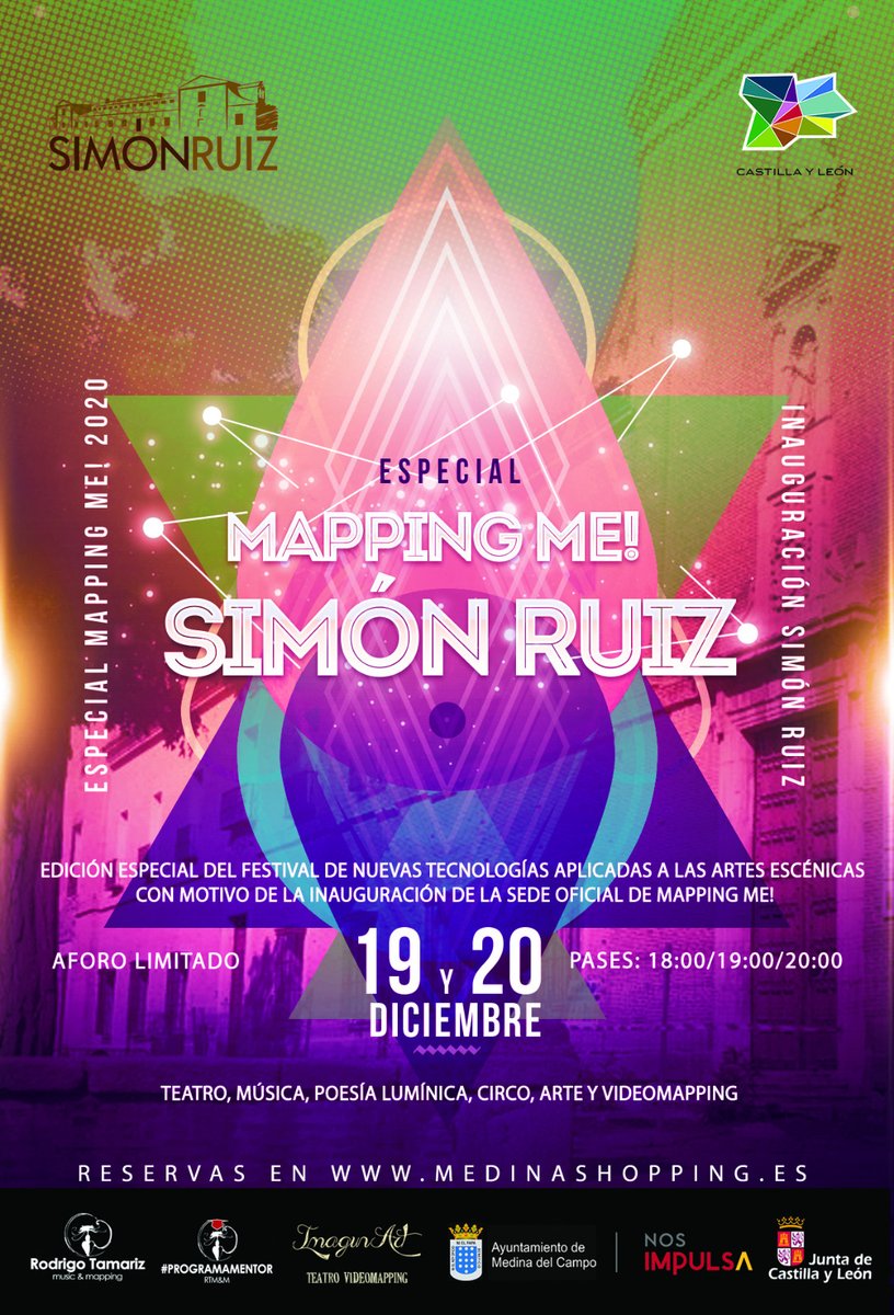 AyuntamientoMDC's tweet photo. Reserva ya tus entradas para la Edición Especial de #Mappingme Sede @SimonRuizCDE
Día 19DIC: https://t.co/mOMW8u4m4J
Día 20DIC: https://t.co/TNvC4pKQDR
@TierrasdeMedina
@TurMedinaCampo @UrbactMDC @aulamentorMdC https://t.co/9Sjo8XNJVG