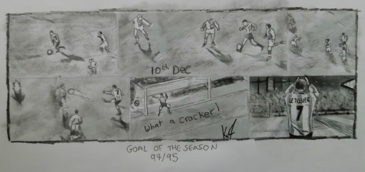 <a href="/mattletiss7/">Matt Le Tissier ✝️</a> happy anniversary!

 justgiving.com/fundraising/sk…
Donations greatly appreciated 👏 👆

The tenth sketch of Christmas, as suggested by a donor, a christmas cracker of a goal by Matt Le Tissier against Blackburn on this day in 1994 a 30 yard screamer!