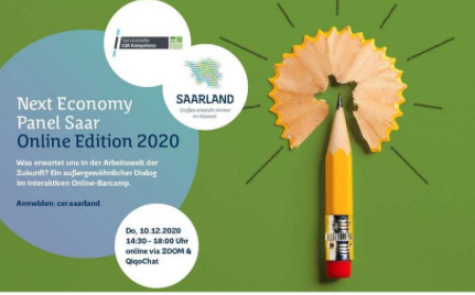 AndreaHohlweck's tweet photo. Barcamp Next Economy Panel Saar startet 14:30 - Wir freuen uns drauf!
#NEP2020 https://t.co/bWaHhfSyM3