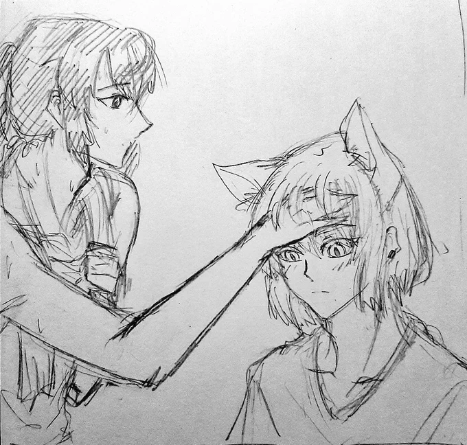 Neko Khun again ?Its just a fluff scene (CUZ I NEED FLUFF) from this fanfic by  Altho I haven't finished reading the fanfic yet ? soon.#TowerOfGod #tog #25thbam #khunagueroagnes #bamkhun #khunbam #fanart #nekokhun  