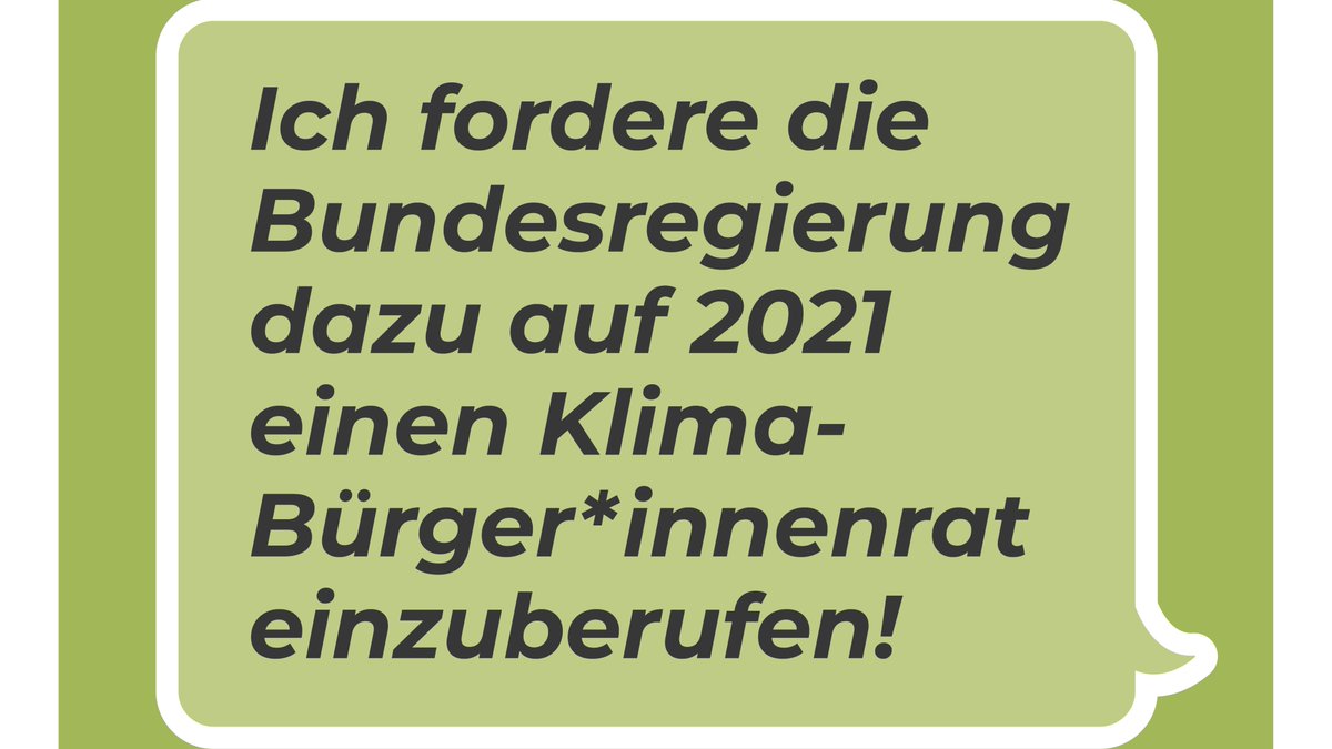 Mach mit und unterstütze die Petition für einen bundesweiten Klima-Bürger*innenrat bis zum 17.12. mit deiner Unterschrift! petition.klima-mitbestimmung.jetzt #Klimamitbestimmung #Klimawende