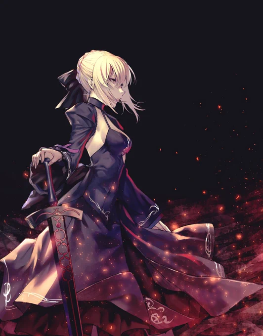 HF最終章セイバーオルタvsライターの戦闘シーン一瞬も目が離せない。 #FGO #HF 