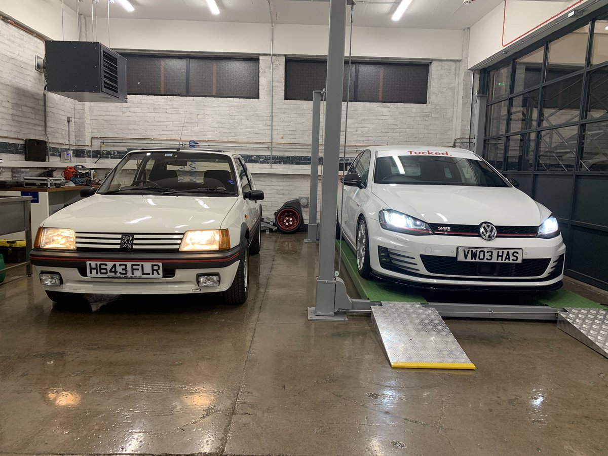 Two eras. Two manufacturers. Two GTIs.

#peugeot205Gti #205gti #gti #golfgti #vw #vwgolf #golf #volkswagen #classiccars #classiccarsessex #classiccarsessex #essex #boyracer #pocketrocket