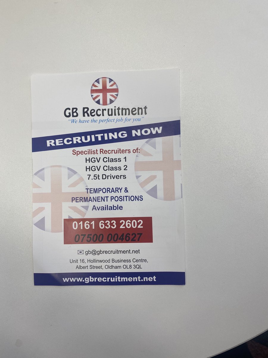 Anyone who has friends who needs work !!’ We have just secured a new contract and need more drivers