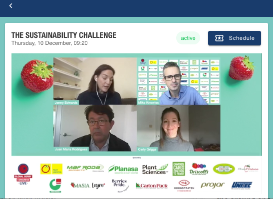 berrycongress's tweet photo. De-risking innovation is vital in making berries more sustainble. There are so many innovative new tools and ideas, but they are perceived as being risky to implement at farm level, says Jenny Edwards. #BerryCongress #GBC2020 https://t.co/ywCBWX68Tc