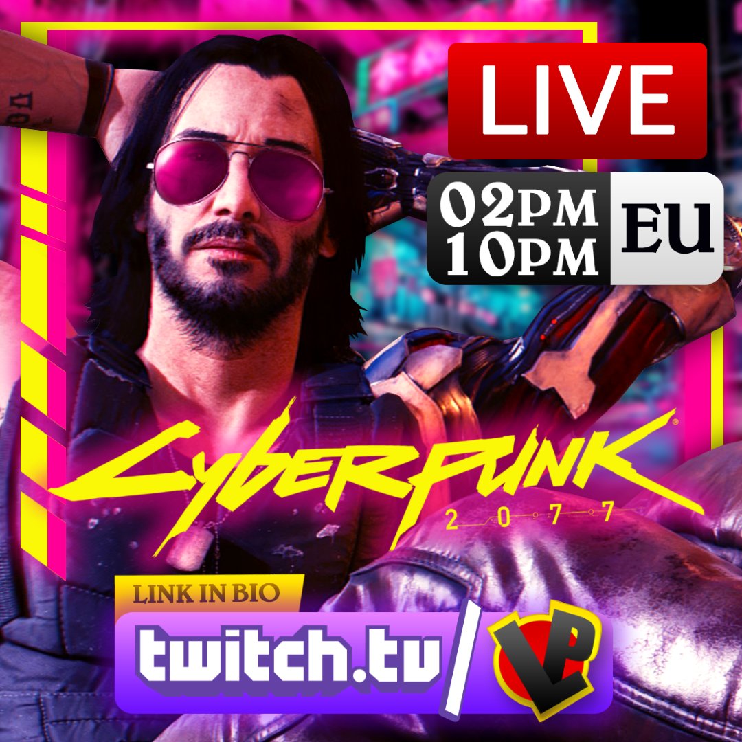 LanderProd's tweet photo. 🚨 LIVE NOW 🚨 Cyberpunk 2077
👉 https://t.co/mmTwEelcUW
🤖 Let’s burn this city, Samurai 🔥

💜 2PM to 10PM EU (CET)
💜 All day Stream 🦾😎
⭐️ https://t.co/5hkQvQ4lmk

#LanderProduction #Cyberpunk2077 
#Cyberpunk #JohnnySilverhand #CyberpunkEdit
#Cyberpunk2077Hype #TwitchTV https://t.co/3wft9FlXv6
