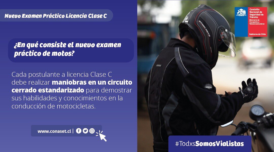 Comchi13's tweet photo. Nuevo examen práctico para motociclistas https://t.co/uL8lZ13nG1