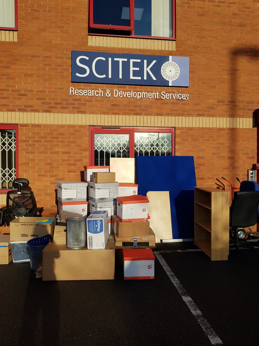 ScitekLtd's tweet photo. It's moving day! https://t.co/NlcjyyKXCa