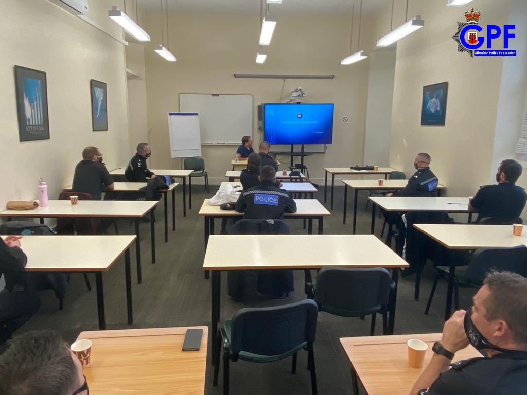 Today, we have attended training days where we have explained to officers, how the Grievance Process works, and how to report 
unacceptable standards of behaviour internally.