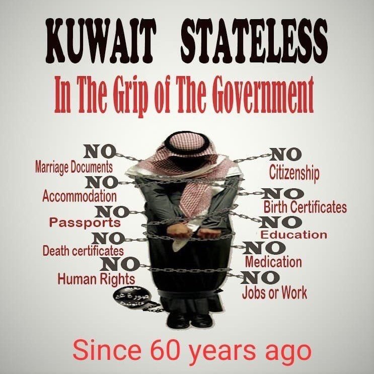 kuwbedmov's tweet photo. All of the human rights were violated   for  thousands of the stateless people #Bedoons  in #Kuwait 
and no one cares.

#HumanRightsDay https://t.co/JUd3BMmLEH