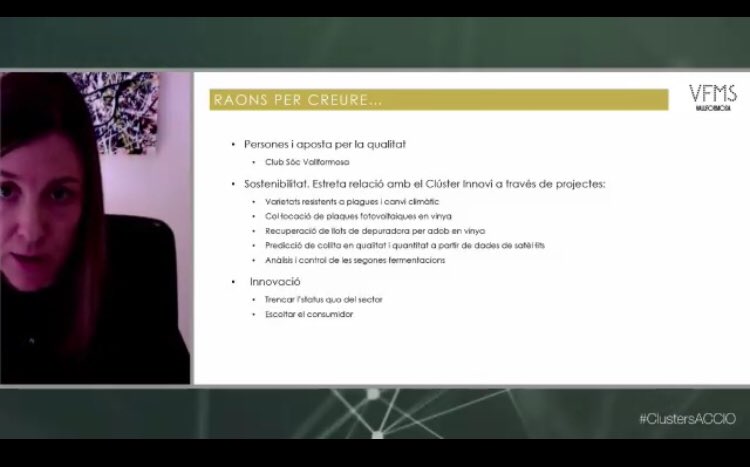 EncarniAviles's tweet photo. “Hem vingut per escoltar al consumidor” Marta Vidal de @Vallformosa membre @clusterinnovi Excel.lent cas de canvi estratègic a la VIII Jornada ACCIÓ-IESE Canvi Estratègic #ClustersACCIO @accio_cat @iesebschool https://t.co/bz7PswsOzI