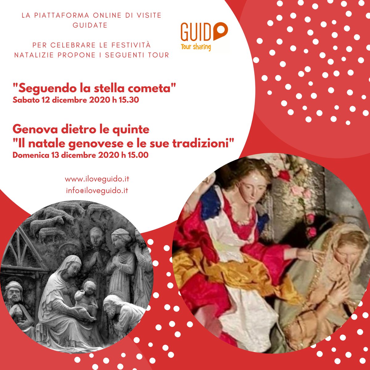 toursharing's tweet photo. Manca poco ai due tour organizzati da Guido per celebrare le festività natalizie!
👉 visita il sito https://t.co/udZMNs59GQ e partecipa all'esperienza 🎅🎄❄
#iloveguido
#guidogoursharing
#toursharing https://t.co/kzw79VXPvI