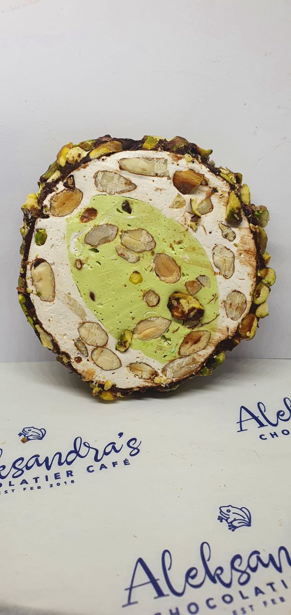#Pistachio #Nougat #PerfectGifts #Chocolatealeks #Christmastime In store now grab it quick ❤️