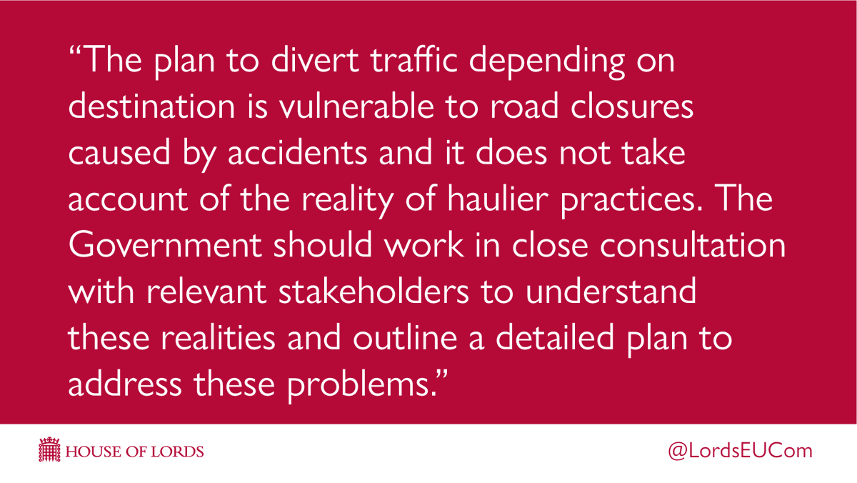The Government should do more to develop traffic contingency plans that work for hauliers and protect drivers. (4/5)