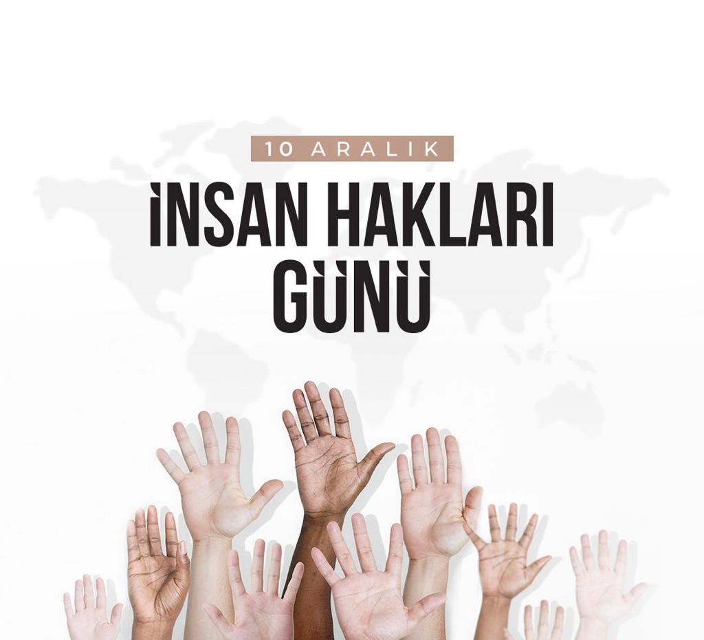 Din, dil, ırk, cinsiyet gözetmeden 
Tüm insanlığın #10aralıkinsanhaklarıgünü kutlu olsun.