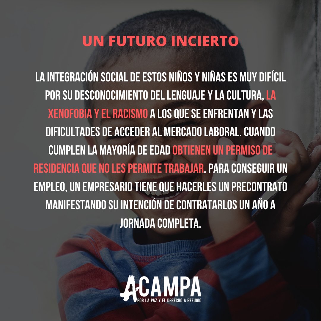 Acampa_Madrid's tweet photo. Estos niños y niñas pasan un proceso de integración social muy difícil en nuestro país. 

Si quieres saber mas accede al artículo completo en el siguiente link https://t.co/gHhAqk7sHR. 

#acampamadrid2020 #mena #migracion https://t.co/ftKJO8NdRQ