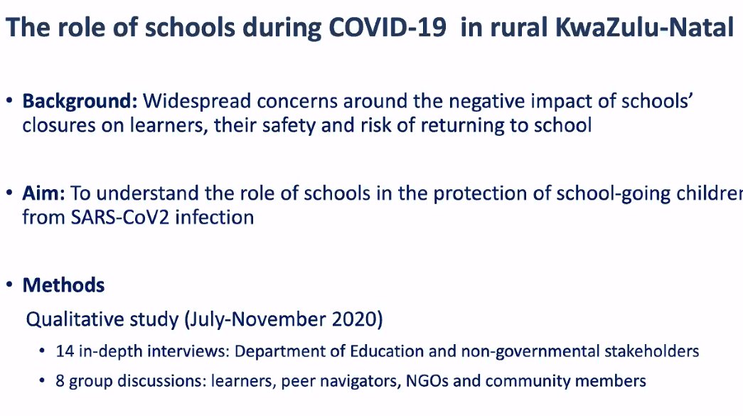 Researchers at  @AHRI_News undertook a qualitative study on opening up of schools during COVID-19  #BESSItalk