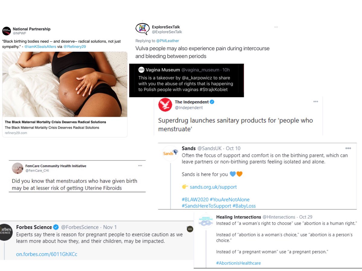 Some of them are writers and have seen how easily women are rewritten and reduced to mere body parts, over and over again in the name of an inclusion that excludes them entirely (This is just a small, recent sample)