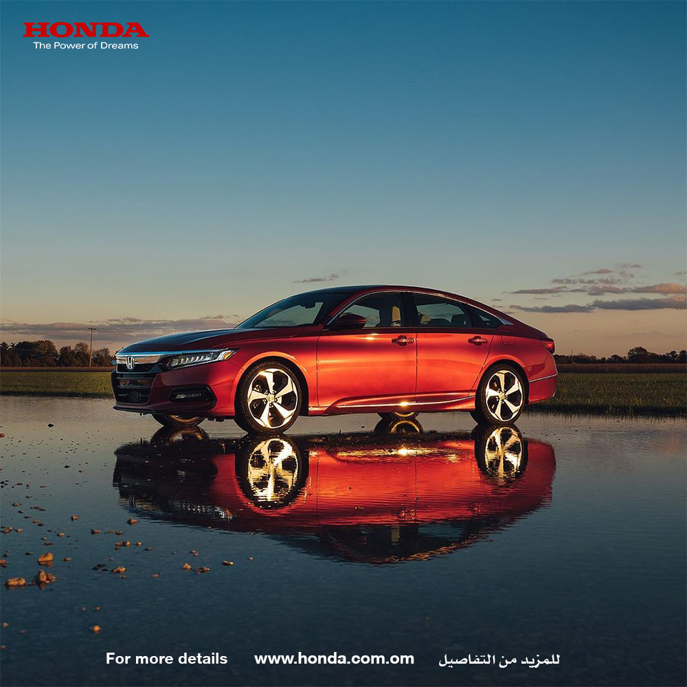Honda_Om's tweet photo. هوندا أكورد شبابية 😍 وعصرية 😎 من جميع الزوايا.
The Honda Accord is youthful 😍 from every angle. 😎
.
.
#OMASCO #Honda_oman #Honda_cars #Cars #Automotive #Honda #HondAccord #Road_trips #Honda_Accord https://t.co/Zc2KIWmgya