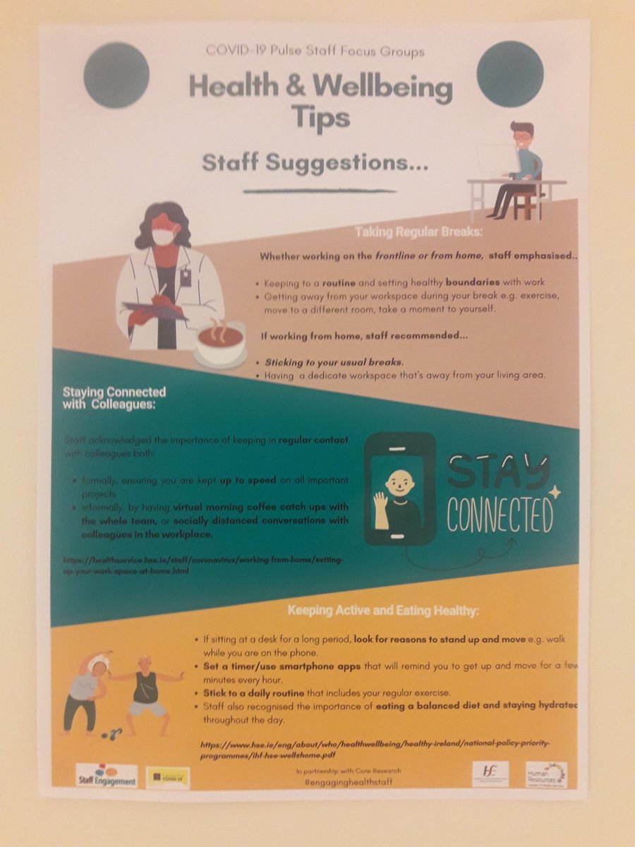 VeronicaC_kelly's tweet image. As we head into the mid winter period and increasing work demands let's look out for each other and stay physically and mentally well-known some helpful suggestions from the recent Staff Experience Research #engaginghealthstaff @HSE_HR @ShannMorris1 @grainne_leach @gra_milne12