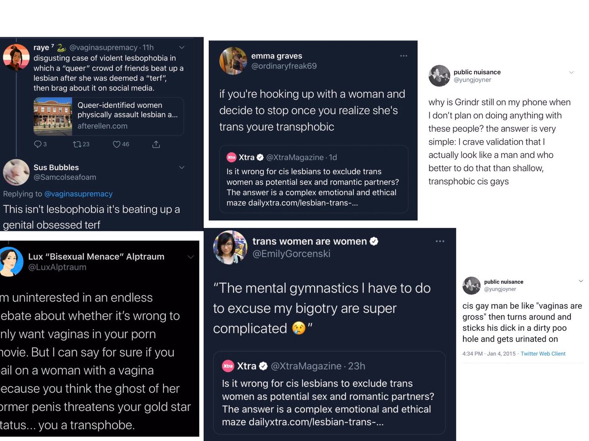 Some of them are lesbians and see the inherent homophobia being aimed at them and gay men by the left and trans activists particularly: