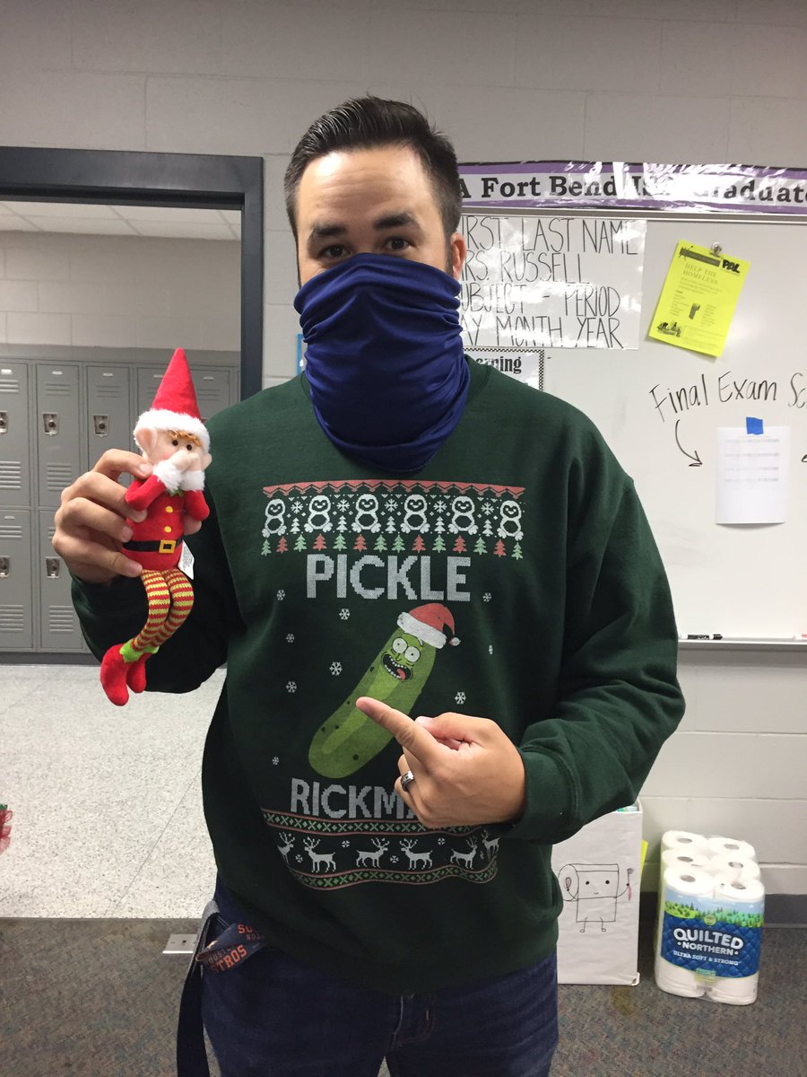 TravisHS_AVID's tweet photo. Find the two Pickles in this picture ๐ @ths_coachC joined in on hiding Pickle today ๐ #FindPickle https://t.co/YyoZt8ViuF