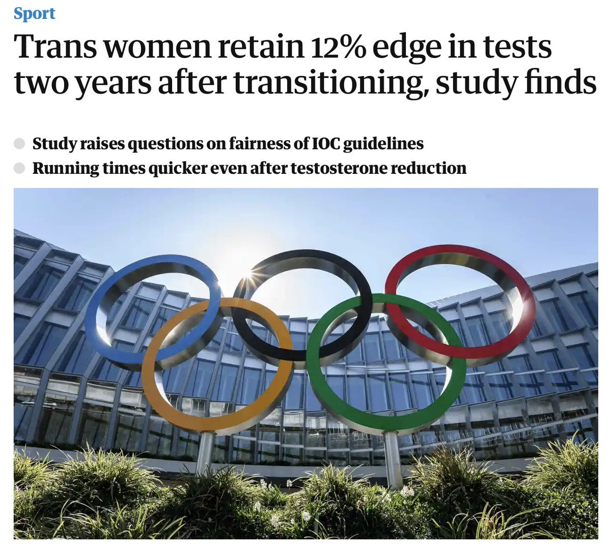 Some of them are sports women who want the game they love to be fair. Screenshot from World Rugby Guidelines and The Guardian. See also  @RossTucker for science on this.