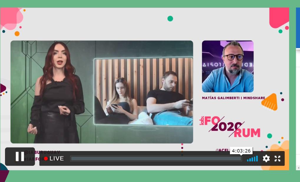 iaburuguay's tweet photo. Última presentación del #IABFORUM2020. Llega Matías Galimberti con su charla "Media Dystopia".
#aceleraciondigital https://t.co/s1IBrGcQRK