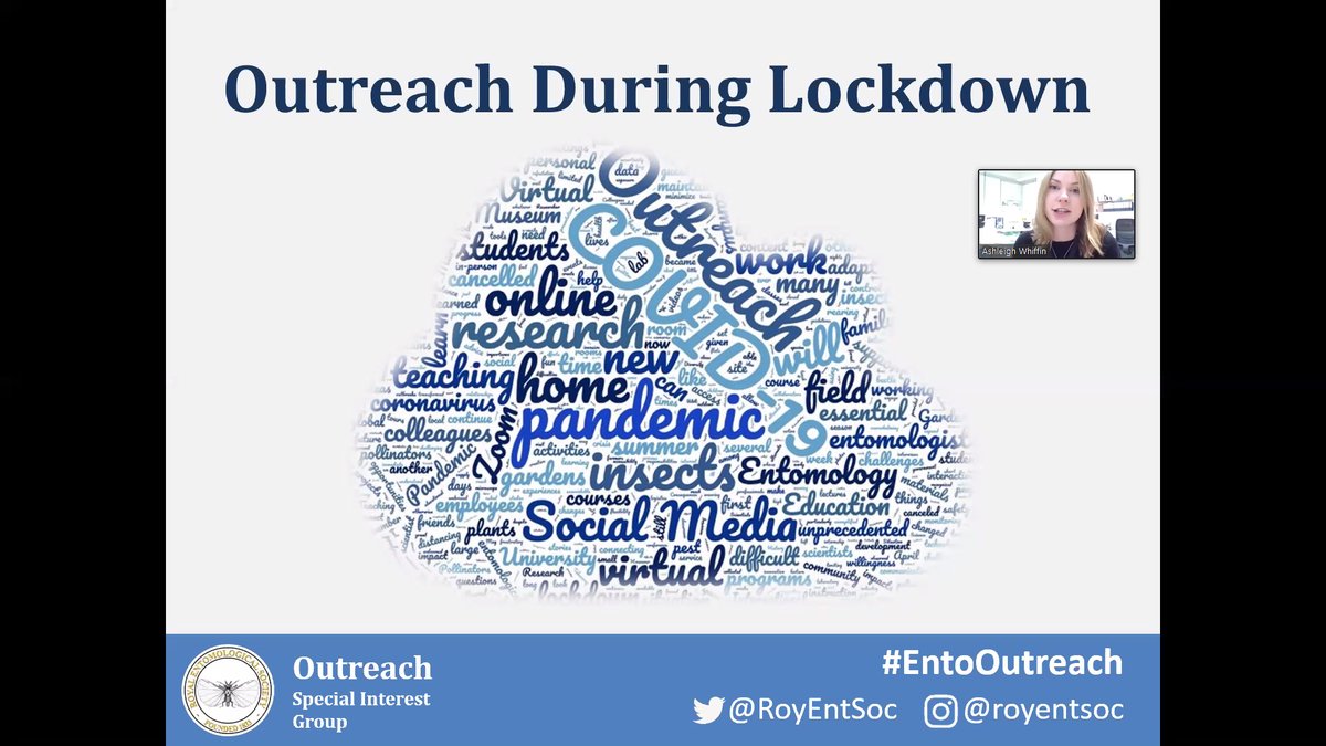 jgilchrist13's tweet photo. @RoyEntSoc @AshWhiffin @bugboybaker @UKLadybirds @AdamHartScience Thanks @AshWhiffin for chairing today's @RoyEntSoc #EntoOutreach online event: Outreach During Lockdown. Lots of positives, inc ⬆️ engagement of people with nature &amp; use of tech to bring people together via nature. #insects #nature #entomology #EntoAtHome #PeopleAndNature https://t.co/qnbrTCdEkr