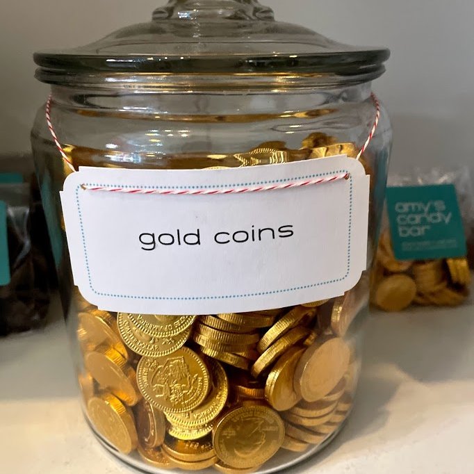 Chocolate Gold Coins from Amy's Candy Bar