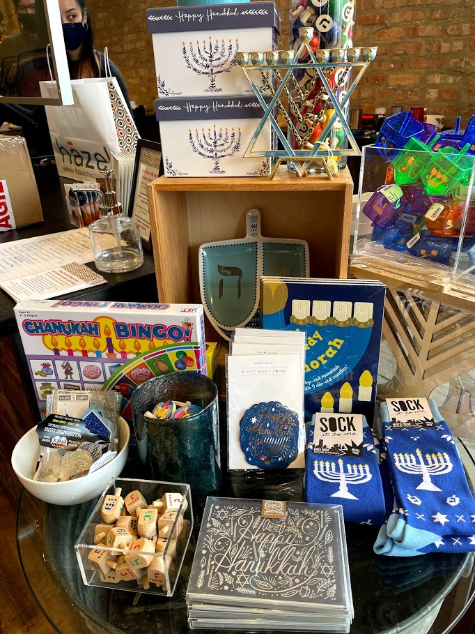 Games, socks, dreidels, cards, menorahs and more from Hazel