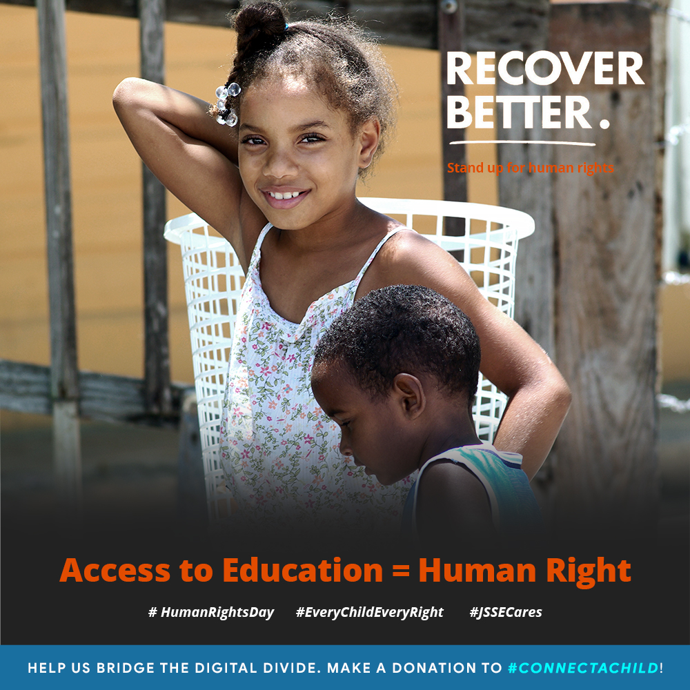 JSSExchange's tweet image. Today, #HumanRightsDay is an opportunity to reaffirm the importance of human rights in re-building the world we want, the need for global solidarity as well as our interconnectedness and shared humanity. Let&apos;s work together to recover better. #JSSE #EveryChildEveryRight