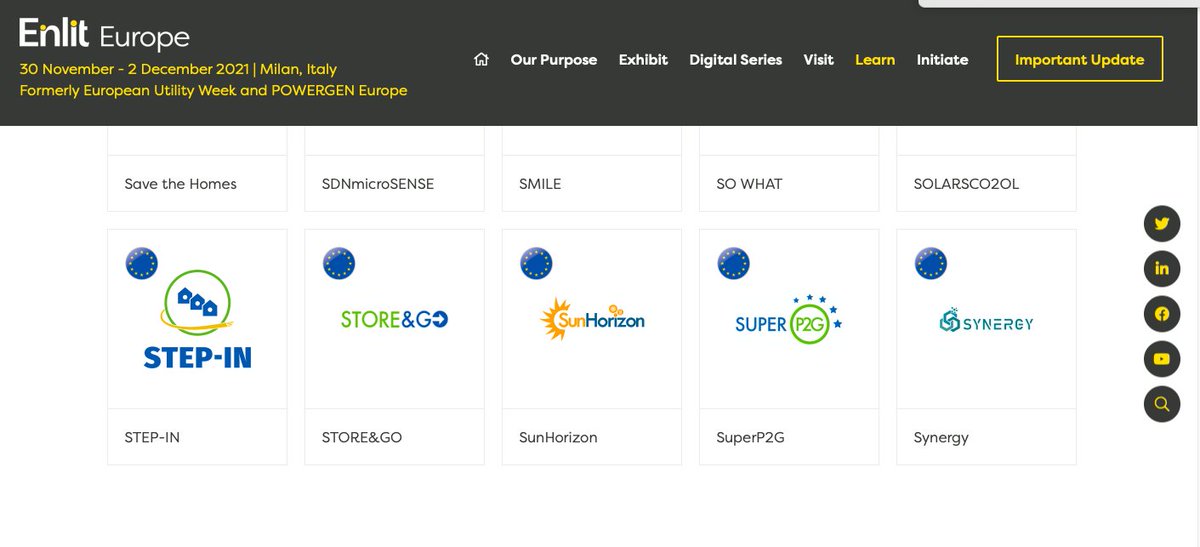 SunHorizon is an online exhibitor at ENLIT, check out our project page here: lnkd.in/e7-xGwN

Our project coordinator, Federica Fuligni (RINA) will answer to your questions.