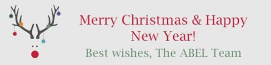 apcslimited's tweet photo. Merry Christmas from us all at ABEL!

Our offices will be closing on Friday 18th December and will reopen again on Monday 4th January. https://t.co/5pOOVCUh1l