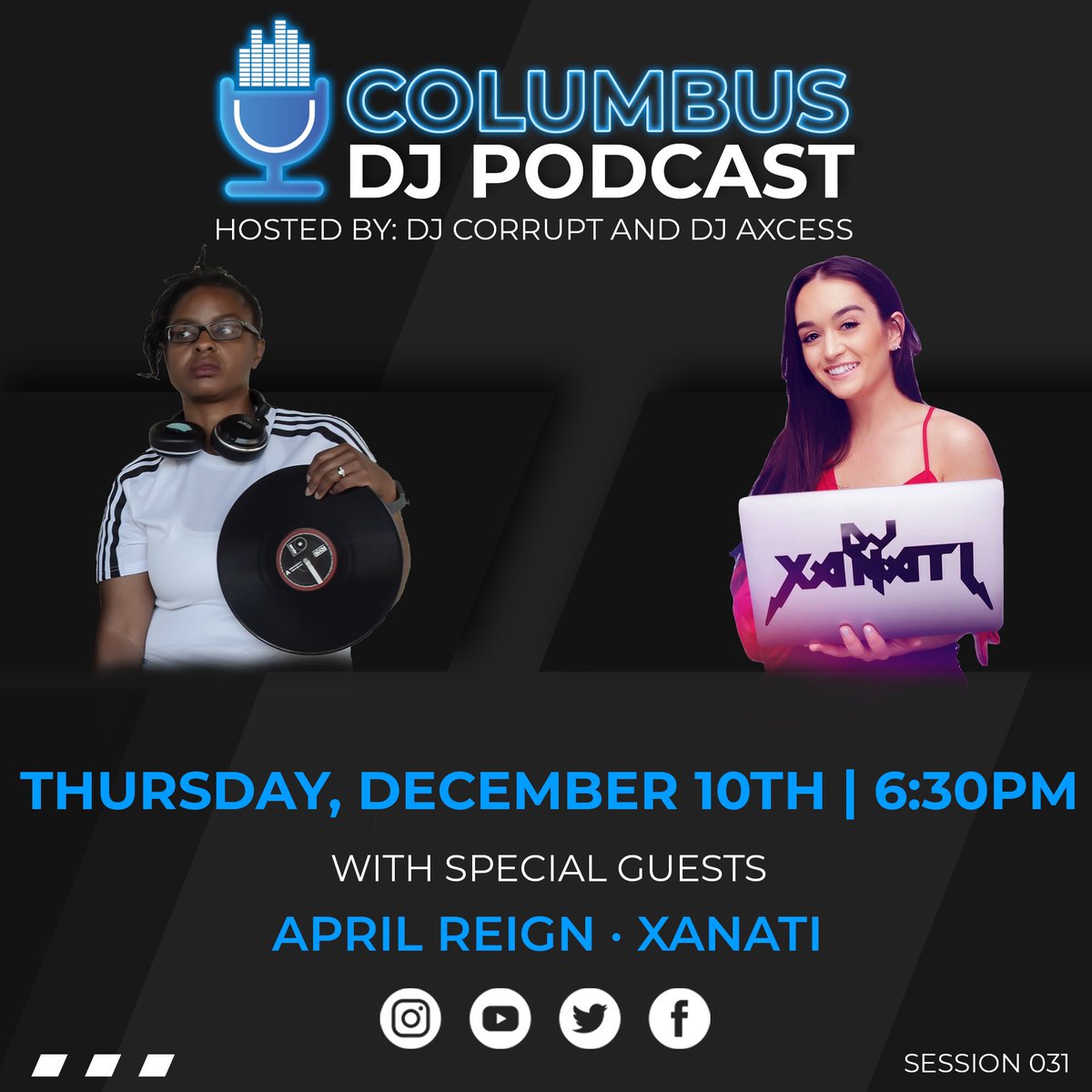 ColumbusDJPod's tweet photo. Tonight we are bringing April Reign and Xanati up from Cincinnati to tell us about Elementz music center and battle djing!

#columbusdjpodcast #djpodcast https://t.co/fuZno0OVrz