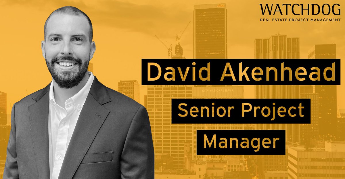 Watchdog is happy to welcome David Akenhead to our West Coast team. Bringing a decade of experience to the firm, David will start immediately as a Senior Project Manager. Read more about David here: bit.ly/3oFn1rF #LosAngeles #ProjectManager
