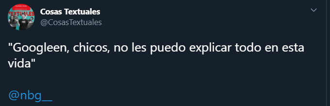 CosasTextuales's tweet photo. #MiBalance es que los mejores tuits de esta cuenta fueron frases de @nbg__ https://t.co/N9Guf9IqvH