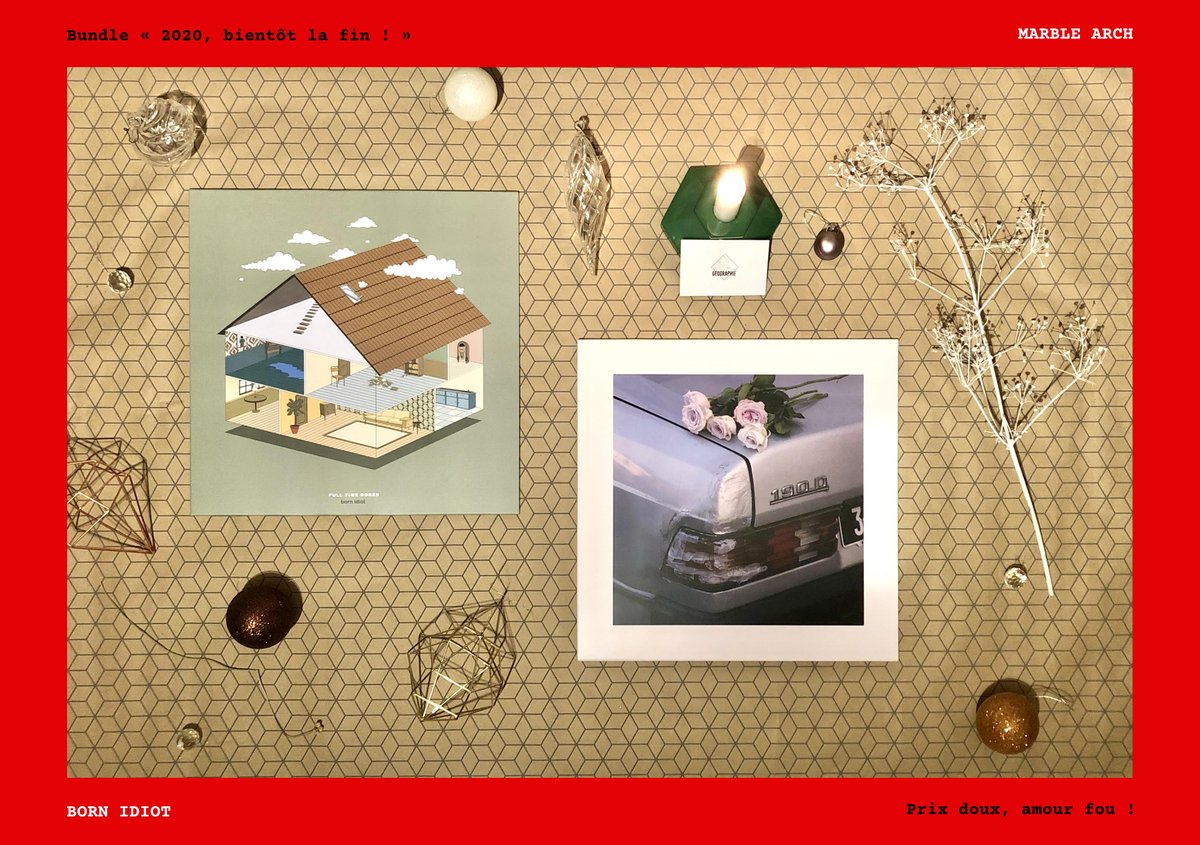 🎄🎄🎄 Bundle de Noël « 2020, bientôt la fin ! » avec l’album de Marble Arch et l’album de <a href="/bornidiott/">BORN IDIOT</a>  ! 
Prix doux, amour fou ! &gt;&gt; geographie.bandcamp.com/merch/christma…