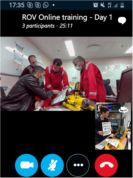SubseaTech_'s tweet photo. Operators from @Shell Tunisia get online remote training from @SubseaTech_ after acquiring a #miniROV Observer with SeaTrac #USBL positioning system, Cygnus US thickness gauge, Buckleys CP probe and sediment sampler to be used on #offshore platforms for GVI, CVI &amp; #NDT missions https://t.co/bBELNW4aO9